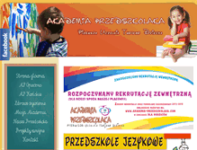 Tablet Screenshot of akademia-przedszkolaka.com